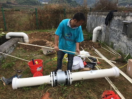 嶸創8臺電磁流量計和明渠流量計被安裝到農村生活污水處理廠，為振興美好鄉村貢獻力量